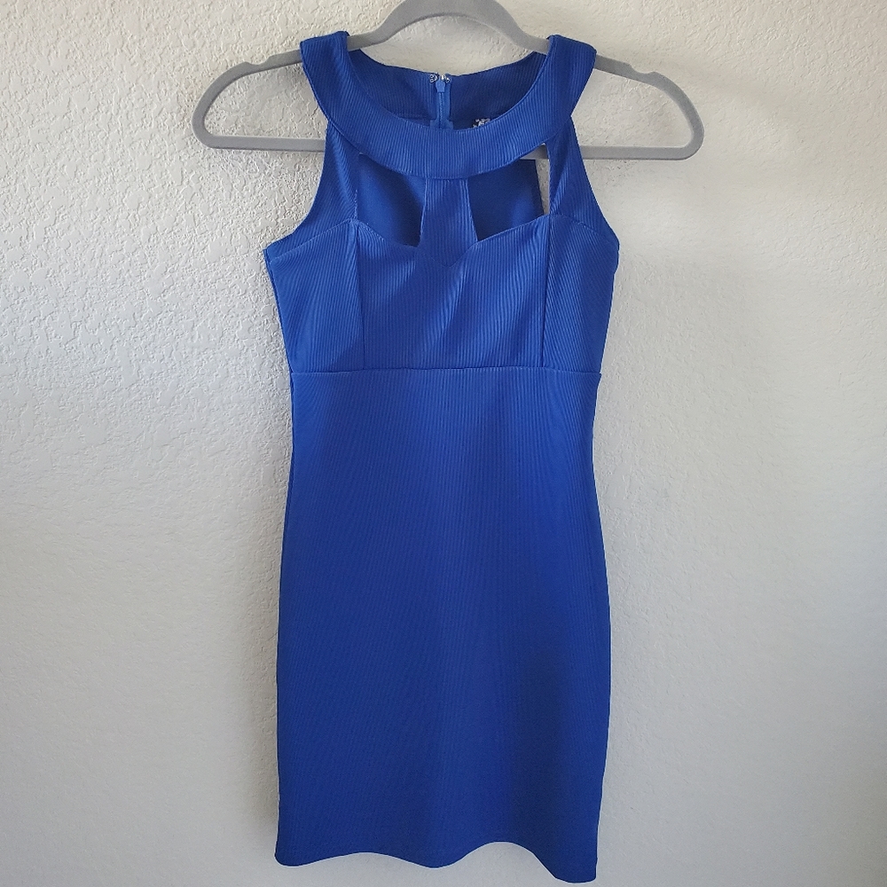 FCNY front cut out bodycon mini dress